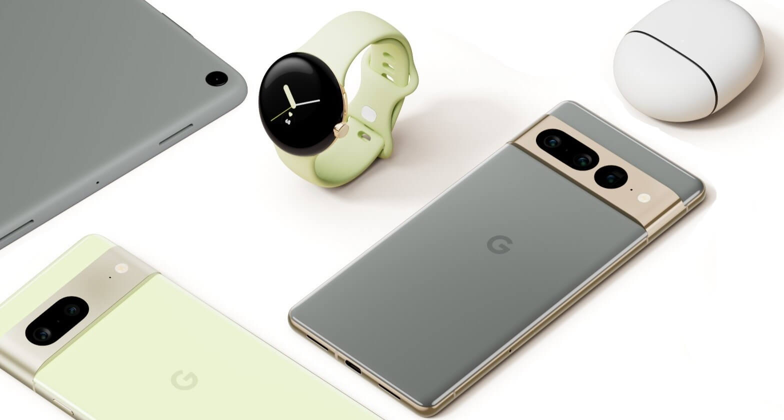 Google pixel 7 and 7 Pro pixel watch pixel tablet