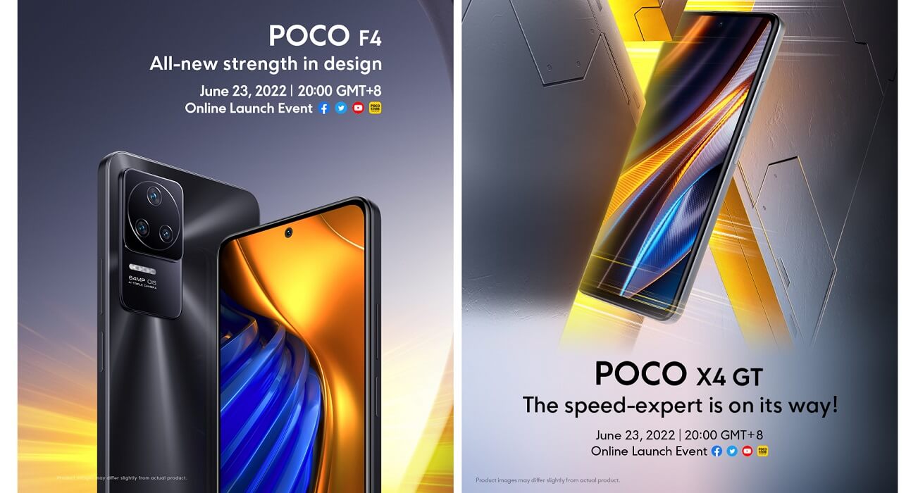 POCO F4 and POCO X4 GT launch date global india