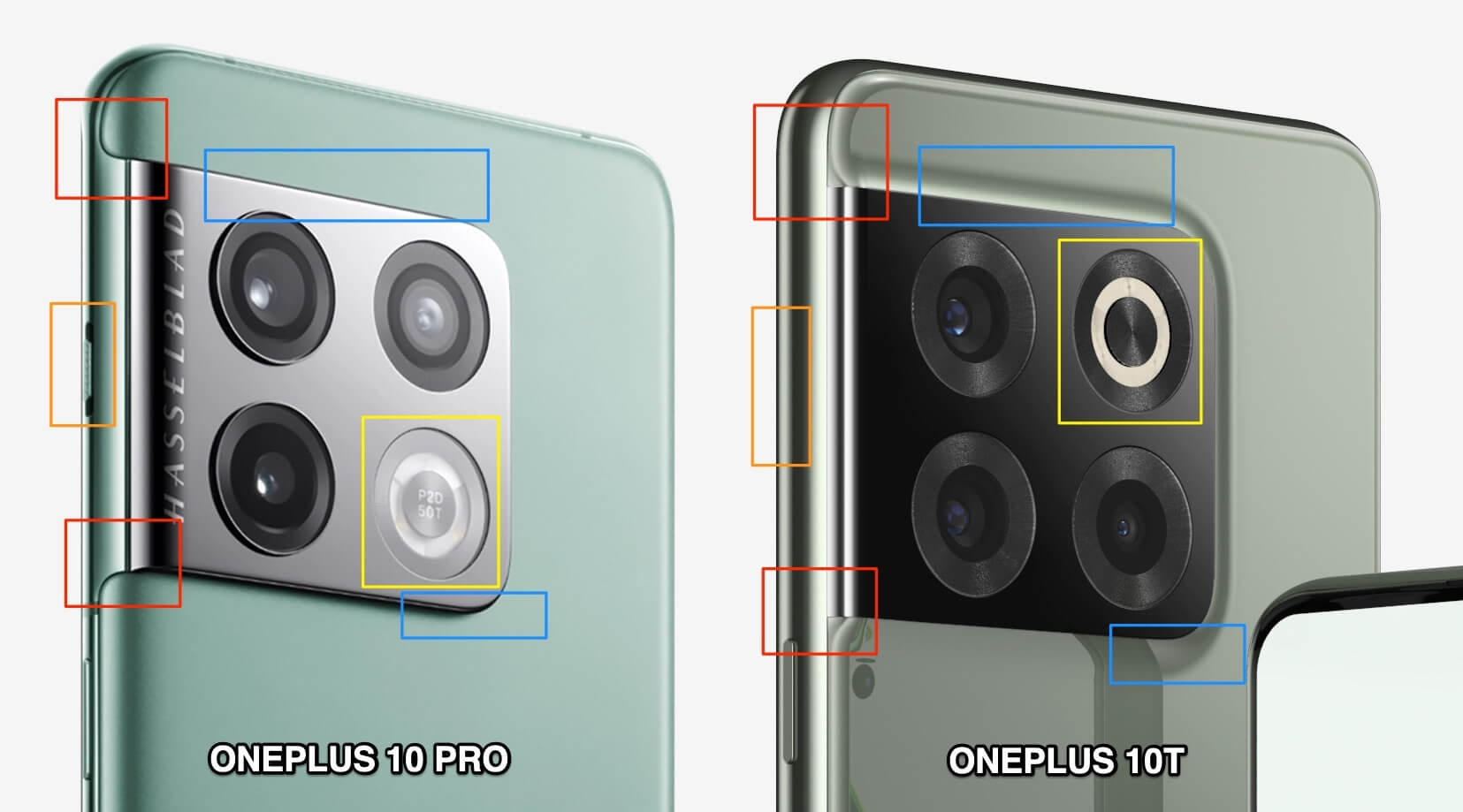 OnePlus 10 Pro VS OnePlus 10T design