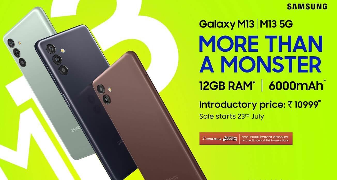 Samsung Galaxy M13 and Galaxy M13 5G launch India