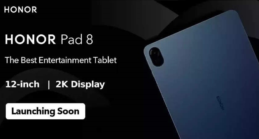 HONOR Pad 8 launching in India soon with 12-inch 2K display