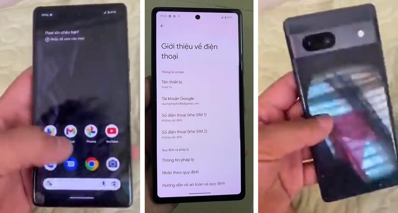 Google Pixel 7a leak video specs