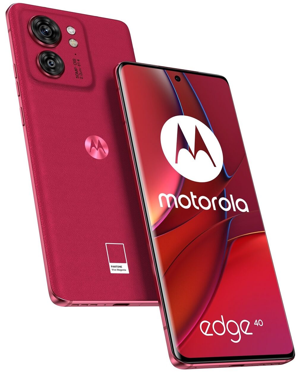 Motorola edge 40 Viva Magenta edition.