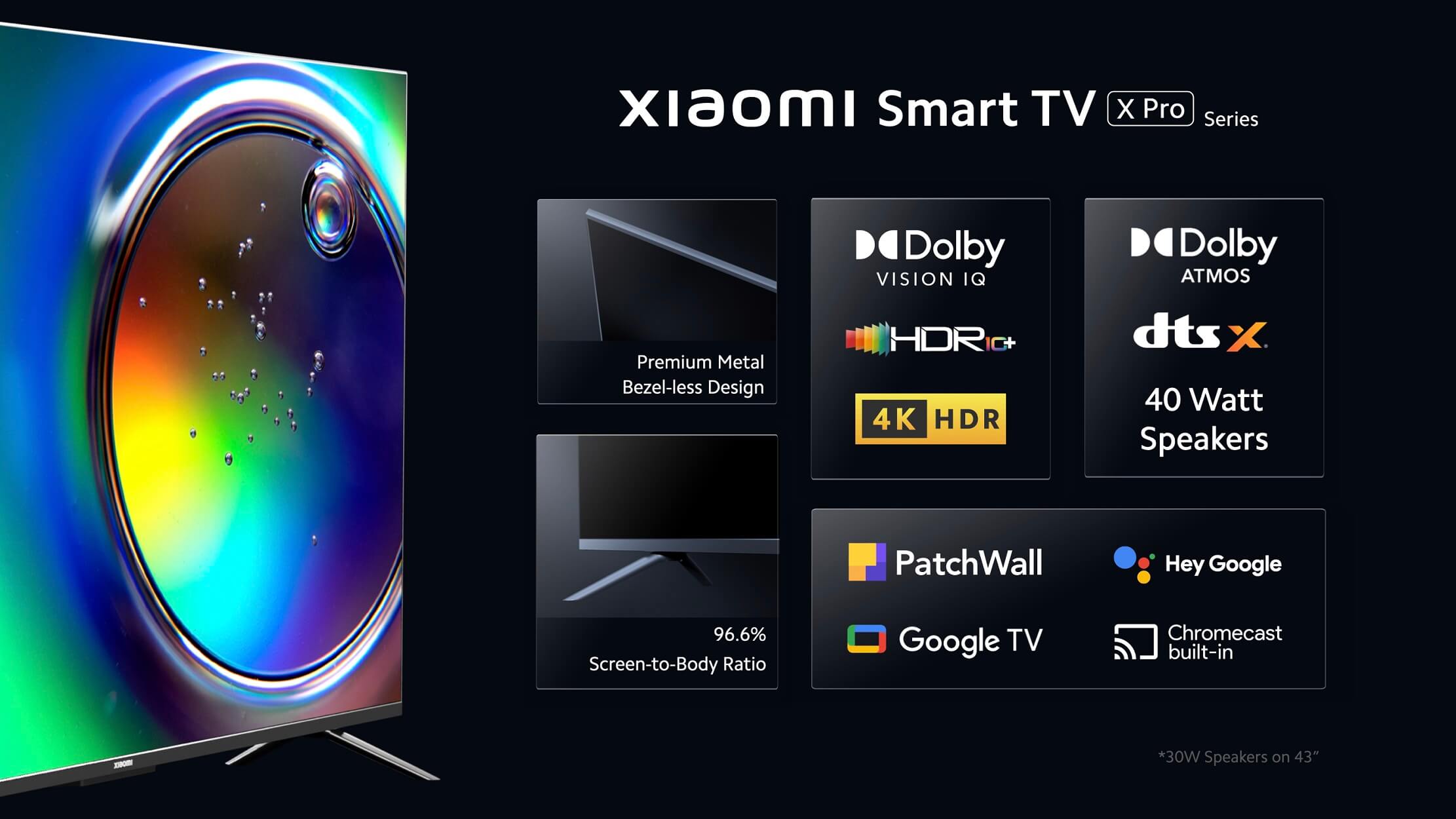 Xiaomi TV X Pro series features India.