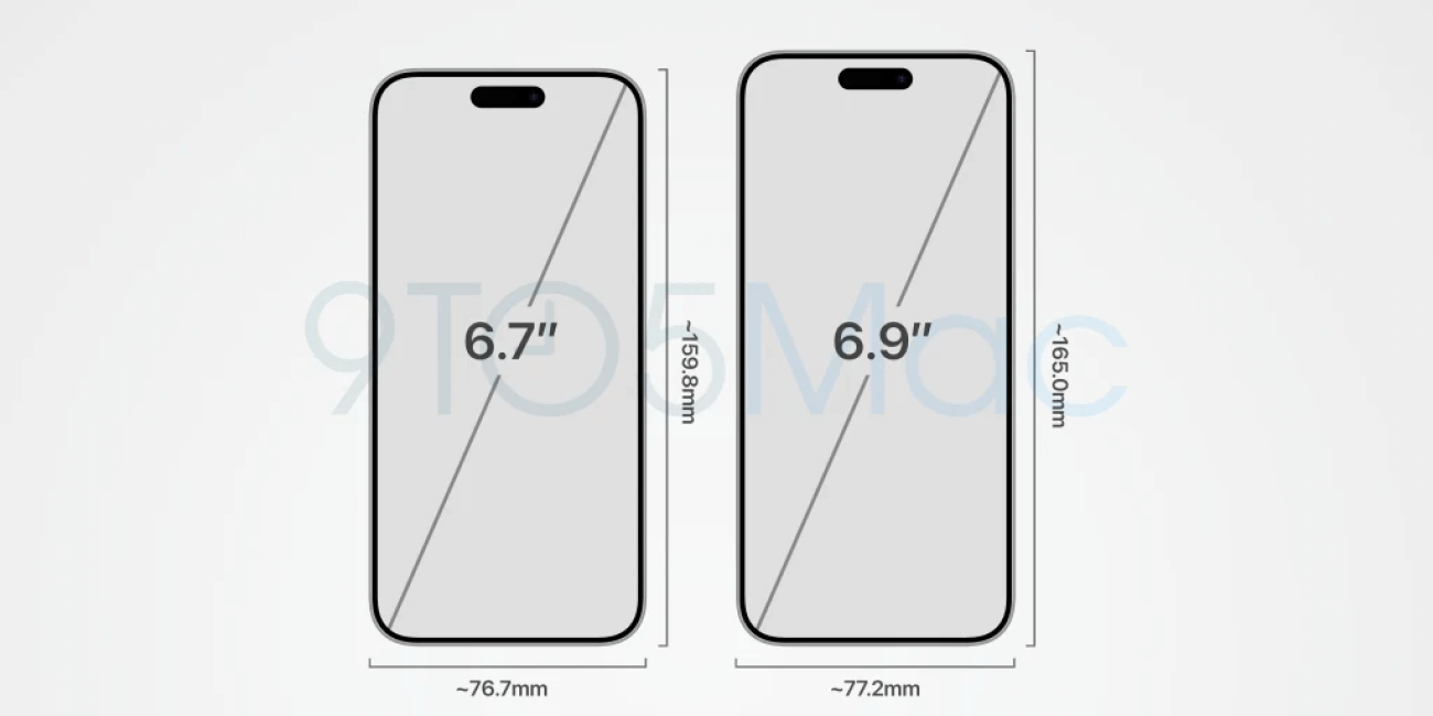 Apple Iphone 16 Pro Max 6 9 size leak