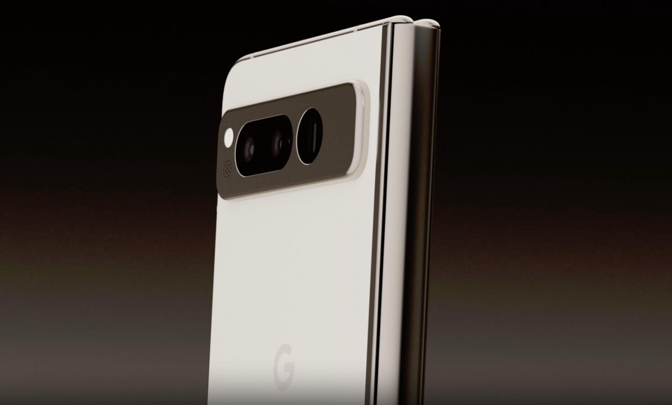 google Pixel fold teaser camera design