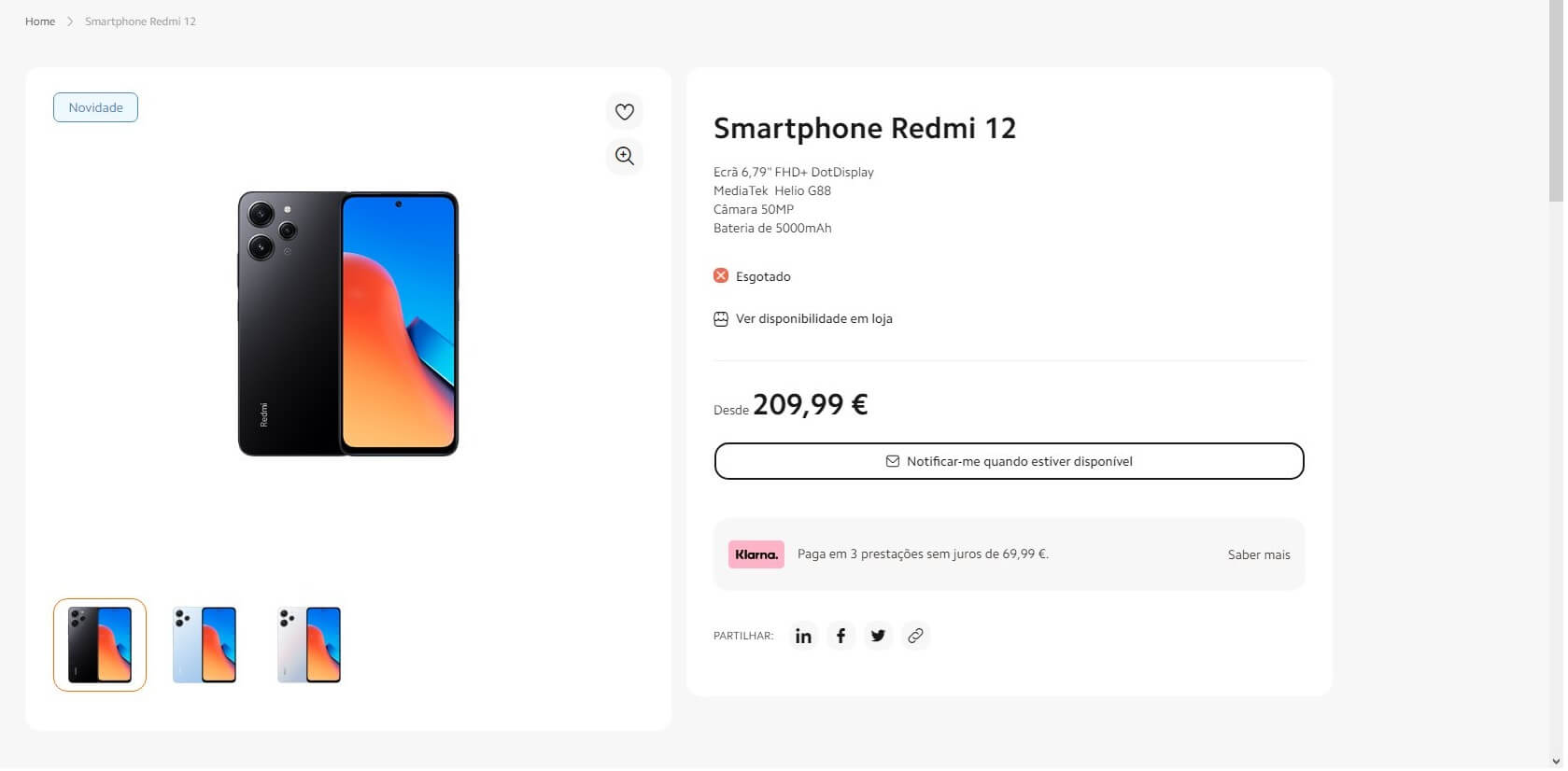 Redmi 12 Portugal price leak