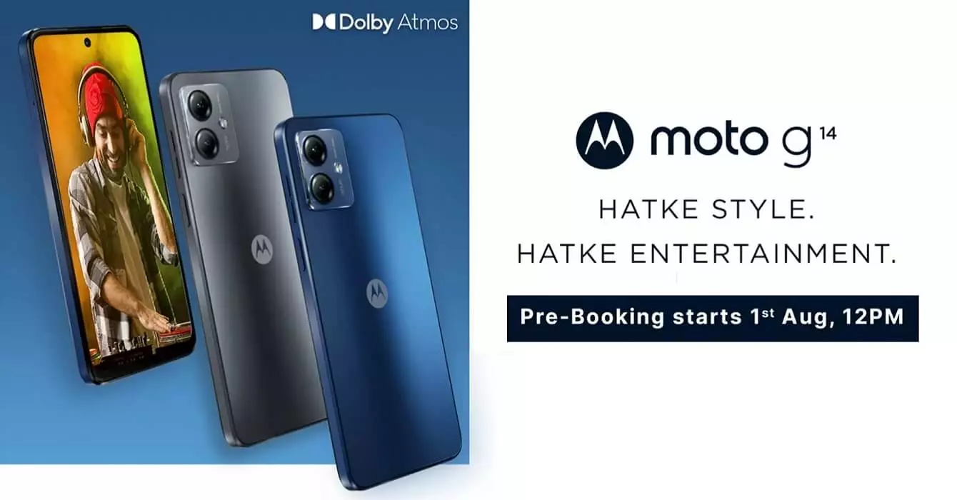Moto G14 with 50MP camera to launch in India next month