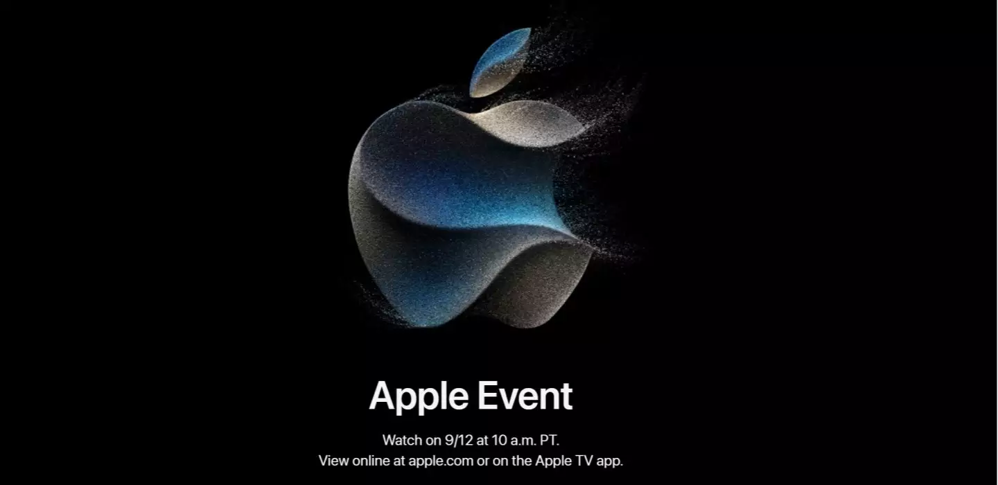 Apple iPhone 15 launch event invite.
