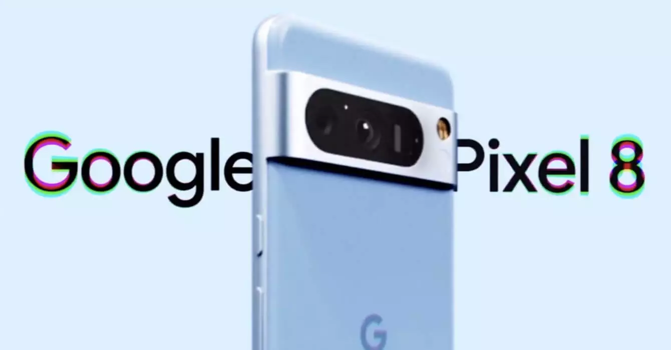 Google Pixel 8 Haze color teaser.