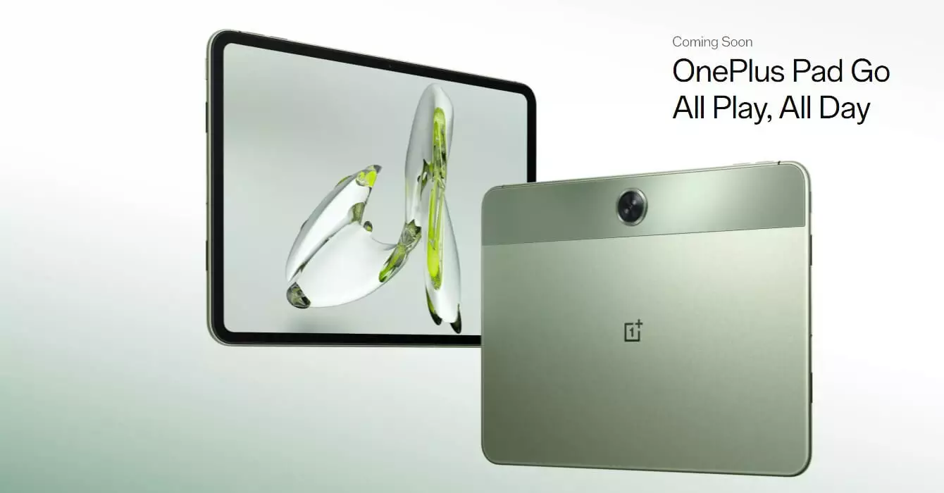 OnePlus Pad Go launch soon India teaser image.