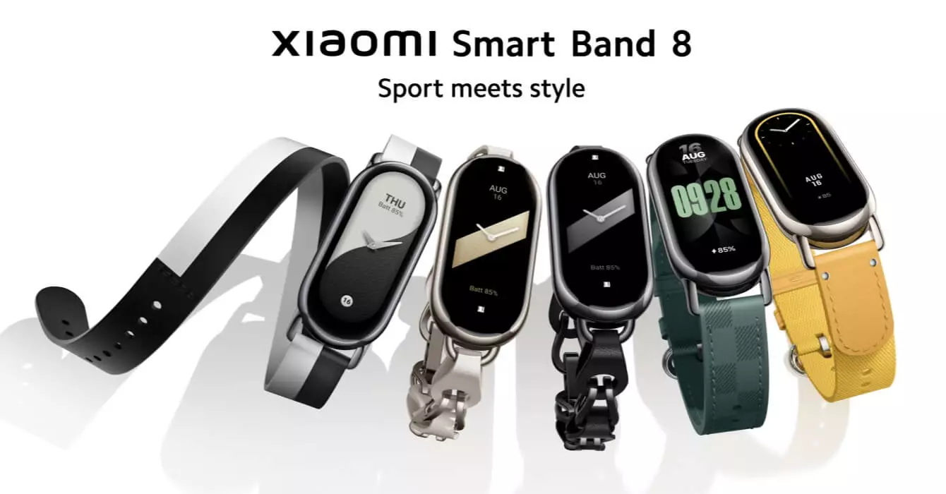 Xiaomi Smart Band 8 officiel : écran AMOLED 1,6 pouces 60 Hz, 150