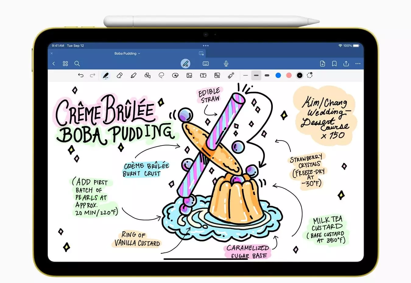 Apple Pencil with iPad 10th gen Goodnotes 6.