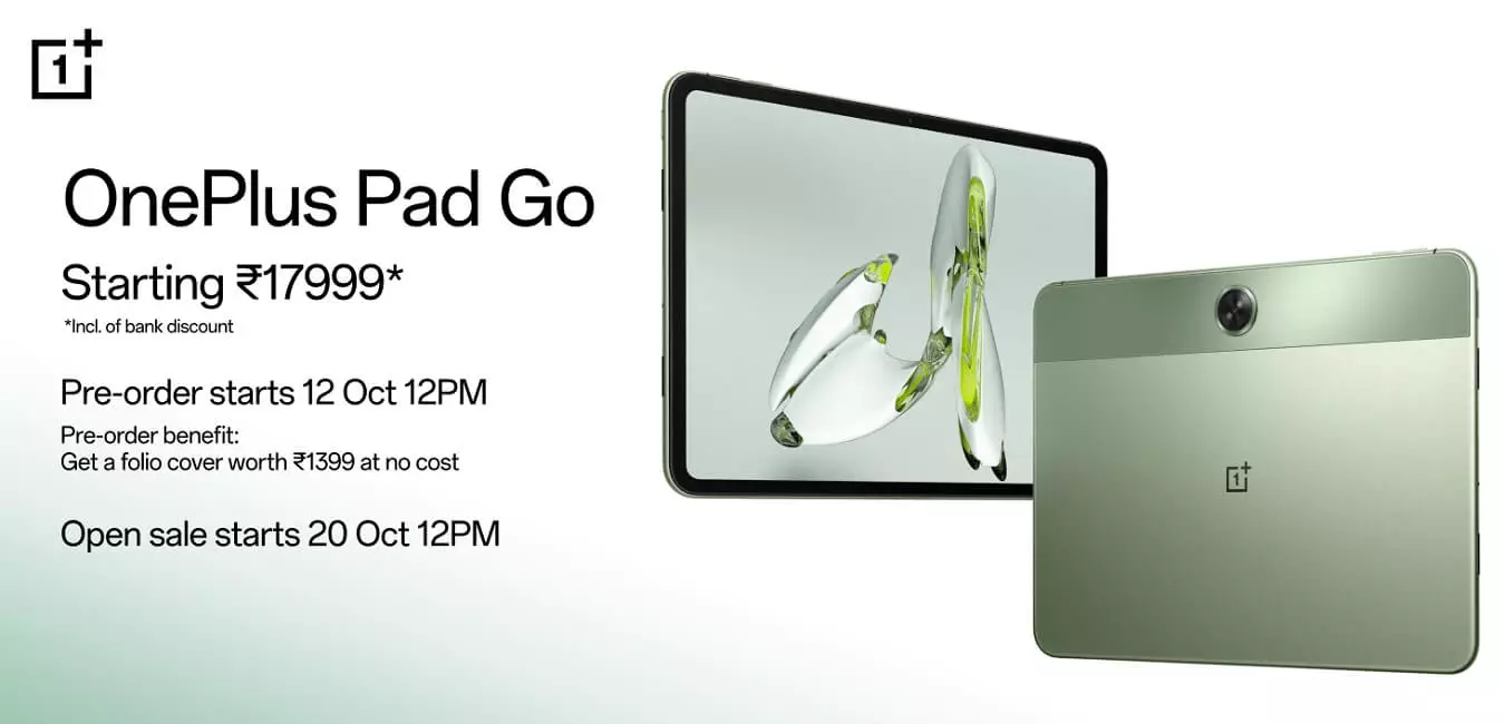 OnePlus Pad Go launch offers India.