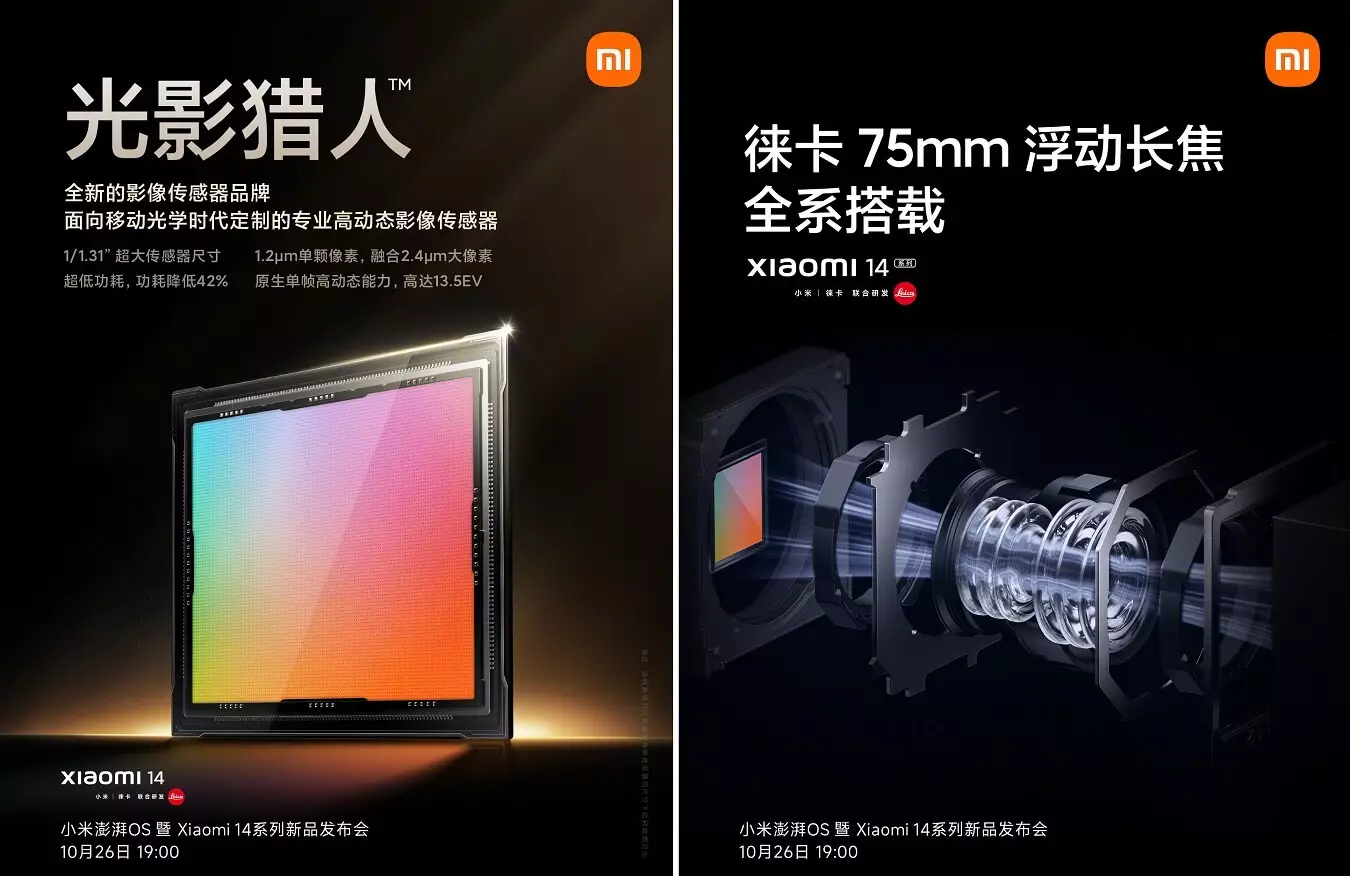 Xiaomi 14 camera specs cn.