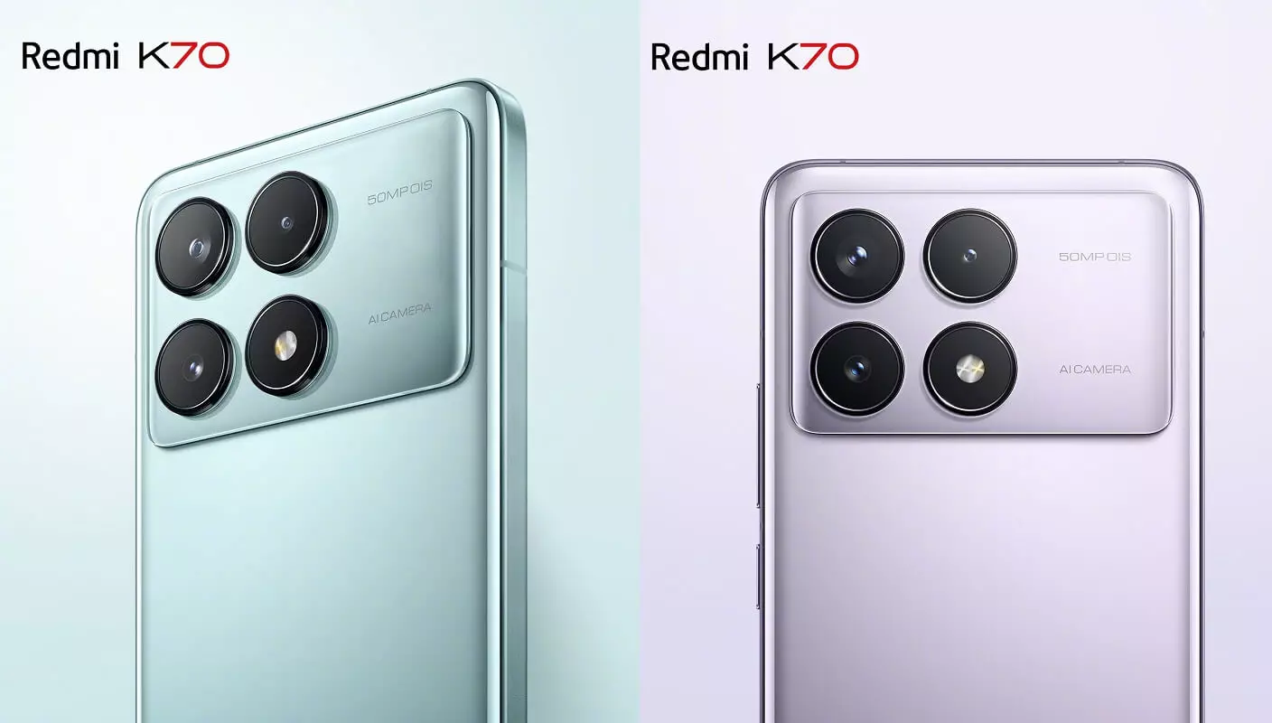 Redmi K70 colors design.