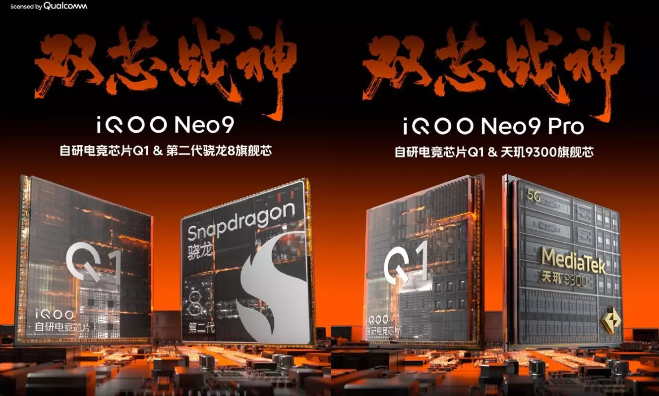 iQOO Neo 9 and Neo 9 Pro Mediatek and Snapdragon.