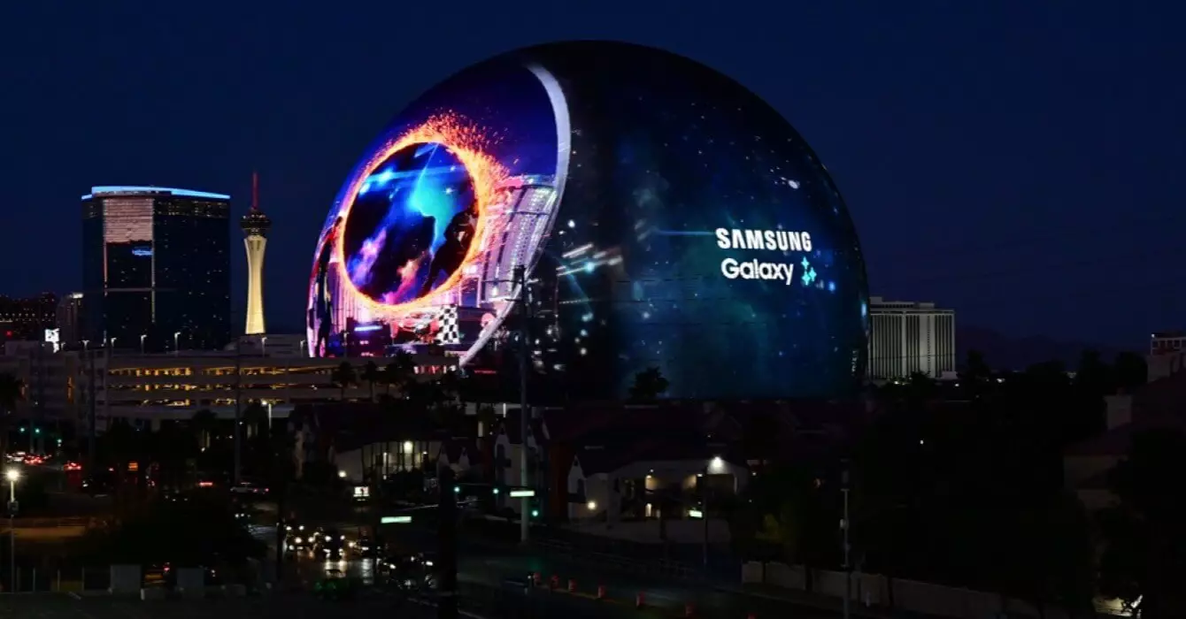 Samsung Unpacked event 2024 Las Vegas Sphere Teaser.