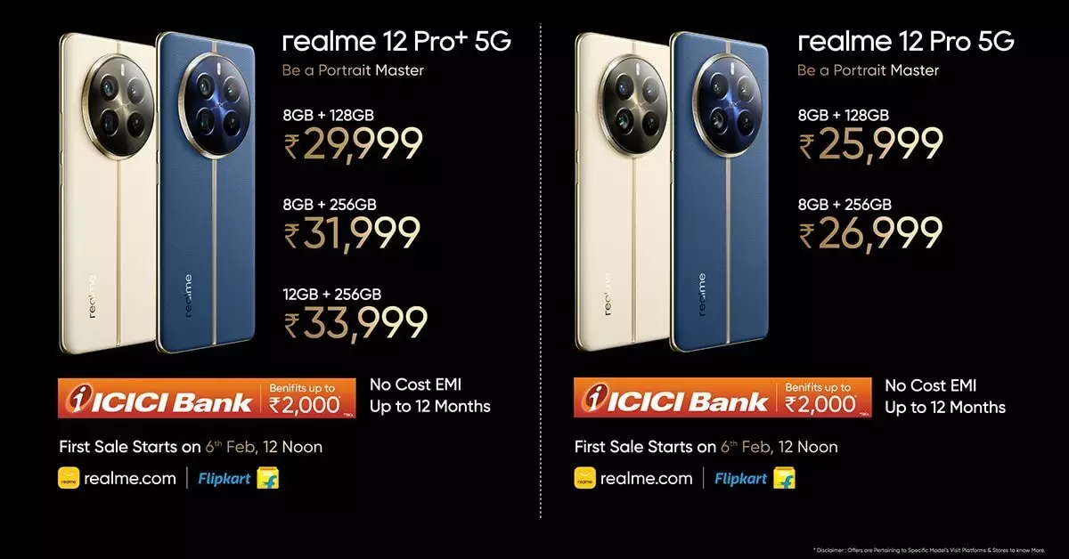 realme 12 Pro and 12 Pro price offers India.