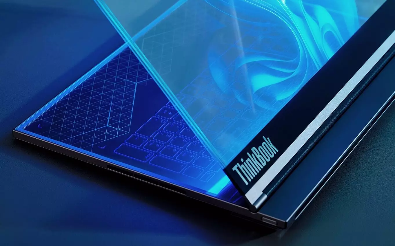 Lenovo ThinkBook Transparent Laptop Concept design.