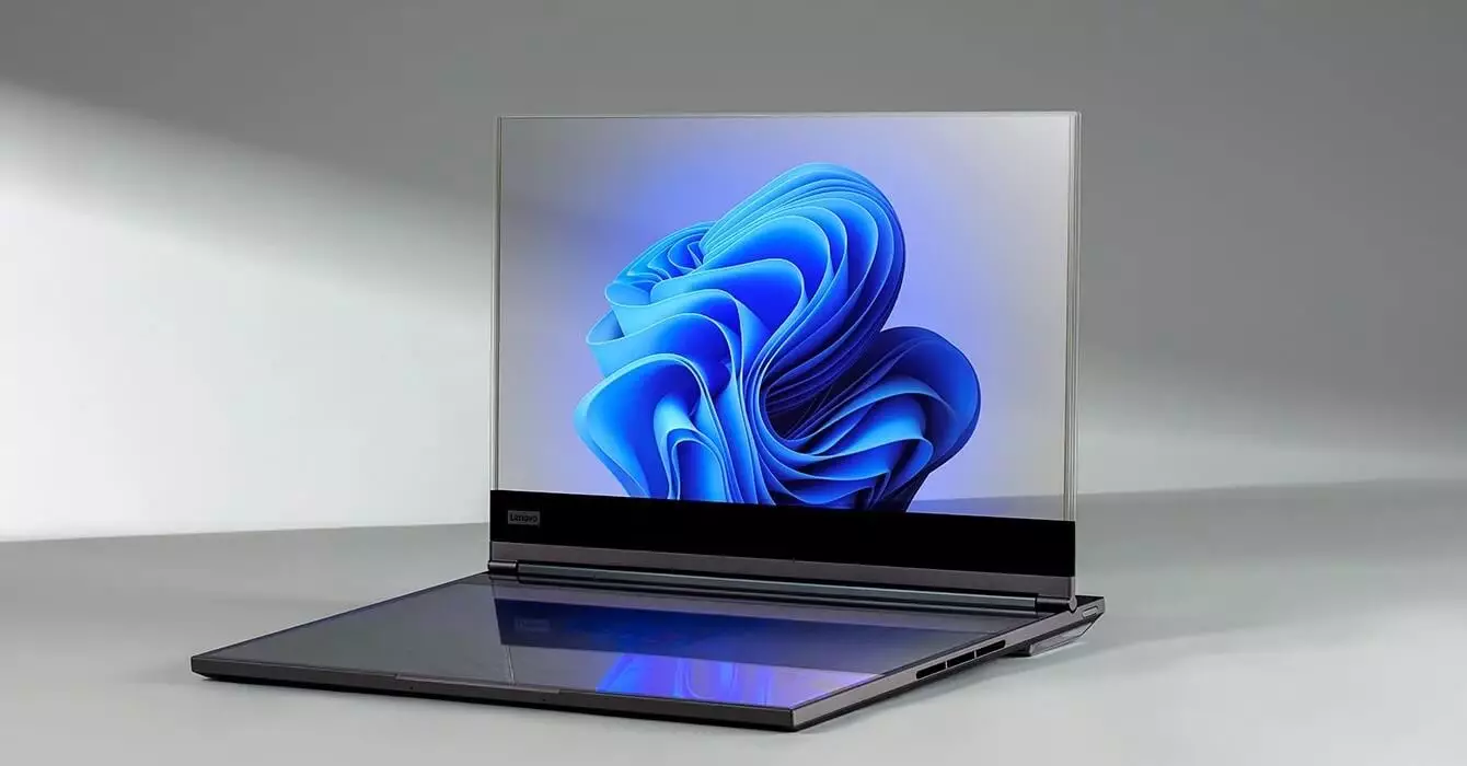 Lenovo ThinkBook Transparent Laptop Concept.