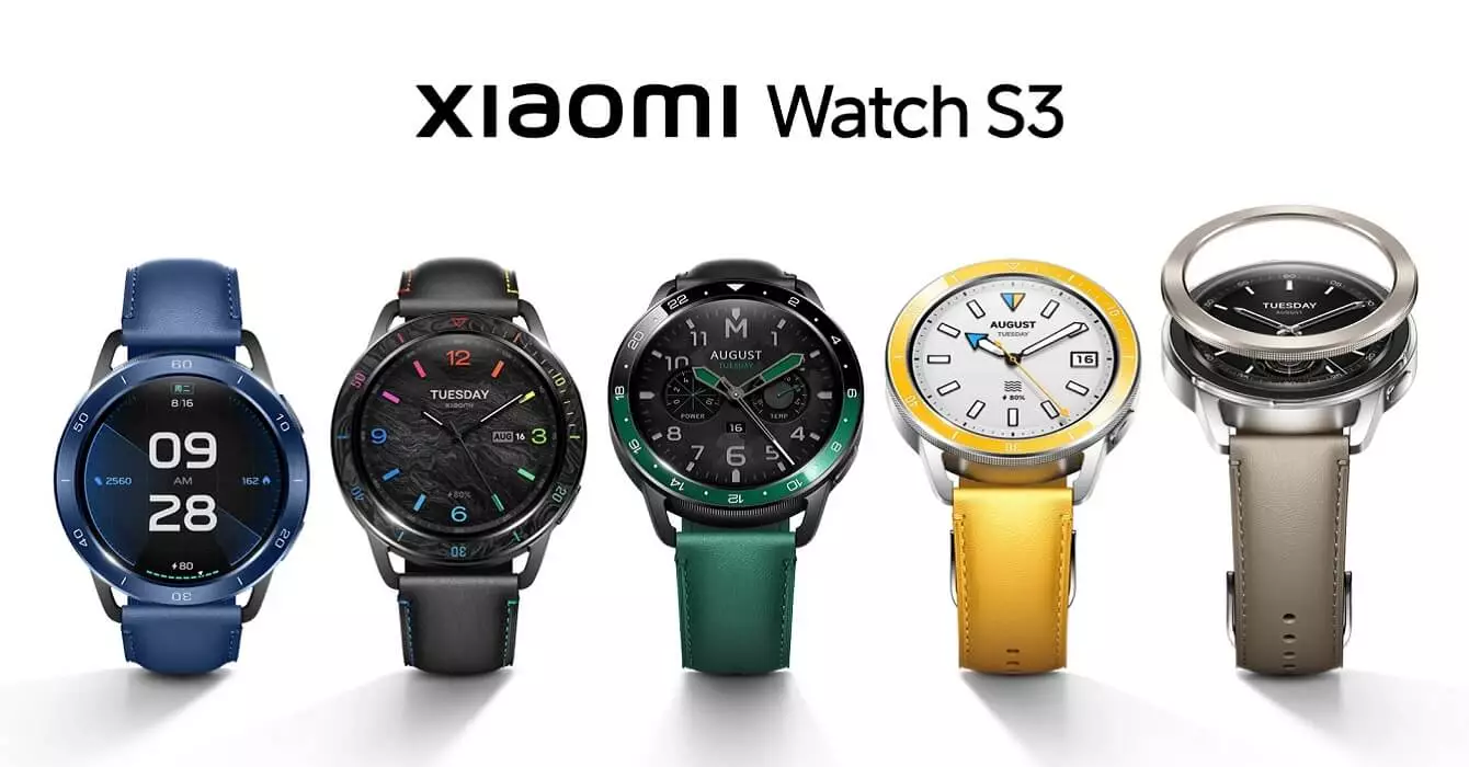 Xiaomi Watch S3 colors global.