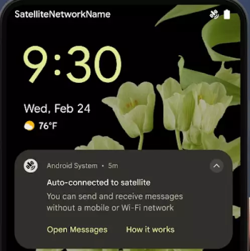 Android 15 Satellite connectivity support.