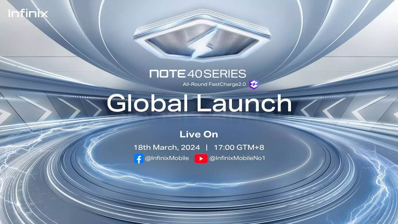 Infinix Note 40 series Cheetah X1 launch event global.