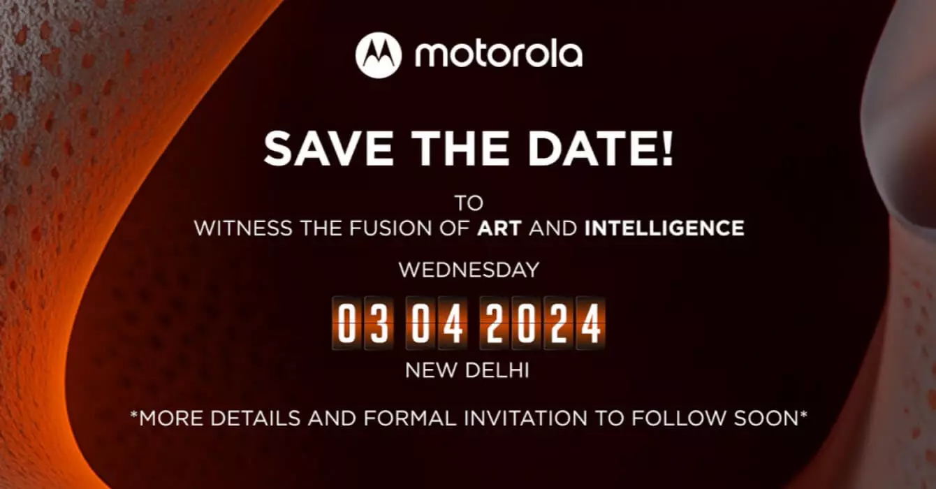 motorola launch event invite motorola edge 50 Pro India.