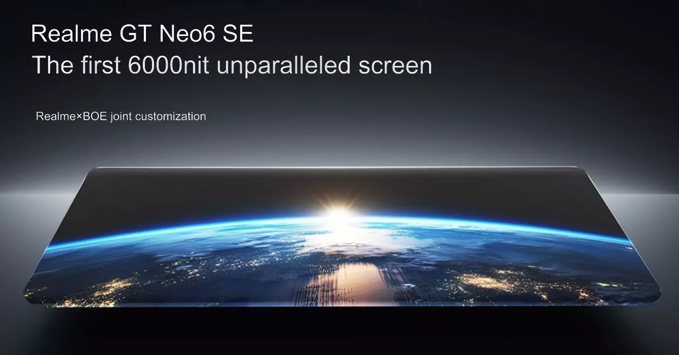 realme GT Neo6 SE display sepcs teaser cn.