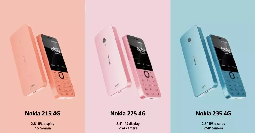 Nokia 215 4G 225 4G 235 4G launch soon.