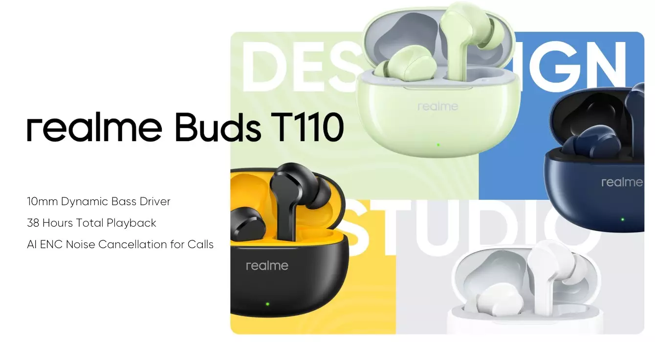 Realme Buds T110 launch India.