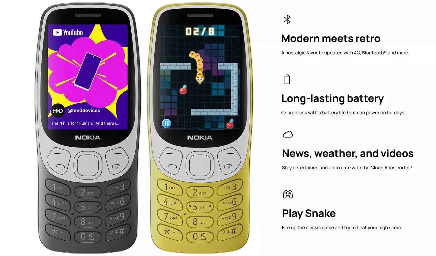 Nokia 3210 2024 features.