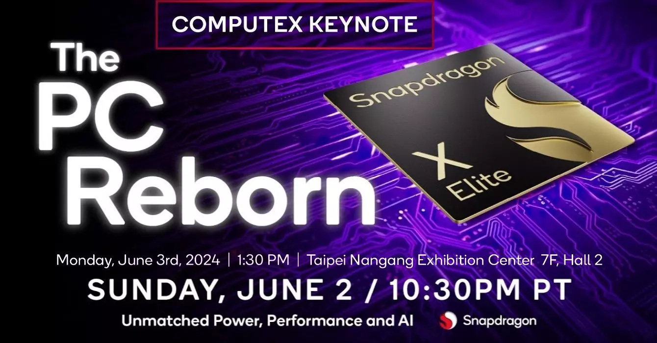 Qualcomm Computex 2024 keynote launch date global.