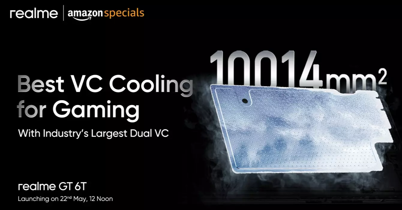 realme GT 6T VC cooling launch date India.