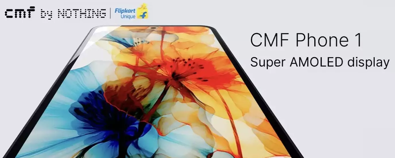 CMF Phone 1 Super AMOLED display teaser.