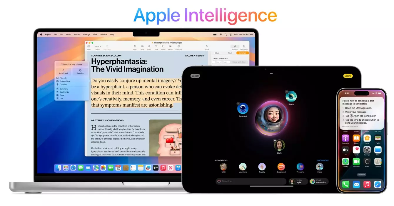apple intelligence with ios 18 ipados 18 macos sequoia features.