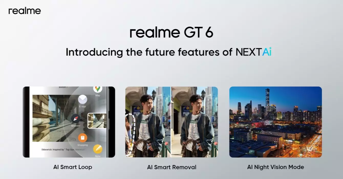 realme GT 6 AI features teaser launch soon.