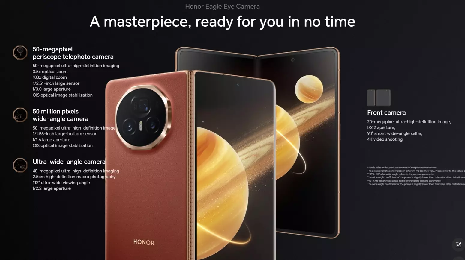 Honor Magic V3 camera featrues cn.