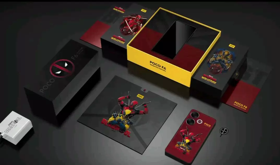 POCO F6 Deadpool Edition Contents Box.