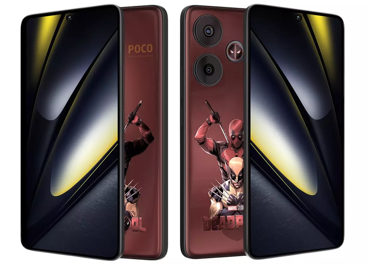 Poco f6 deadpool edition design india.