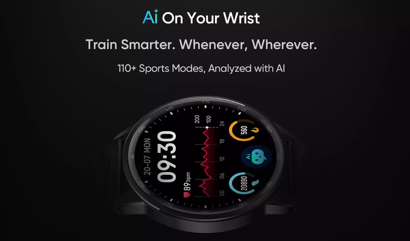 Realme Watch S2 AI ChatGPT feature teaser India.