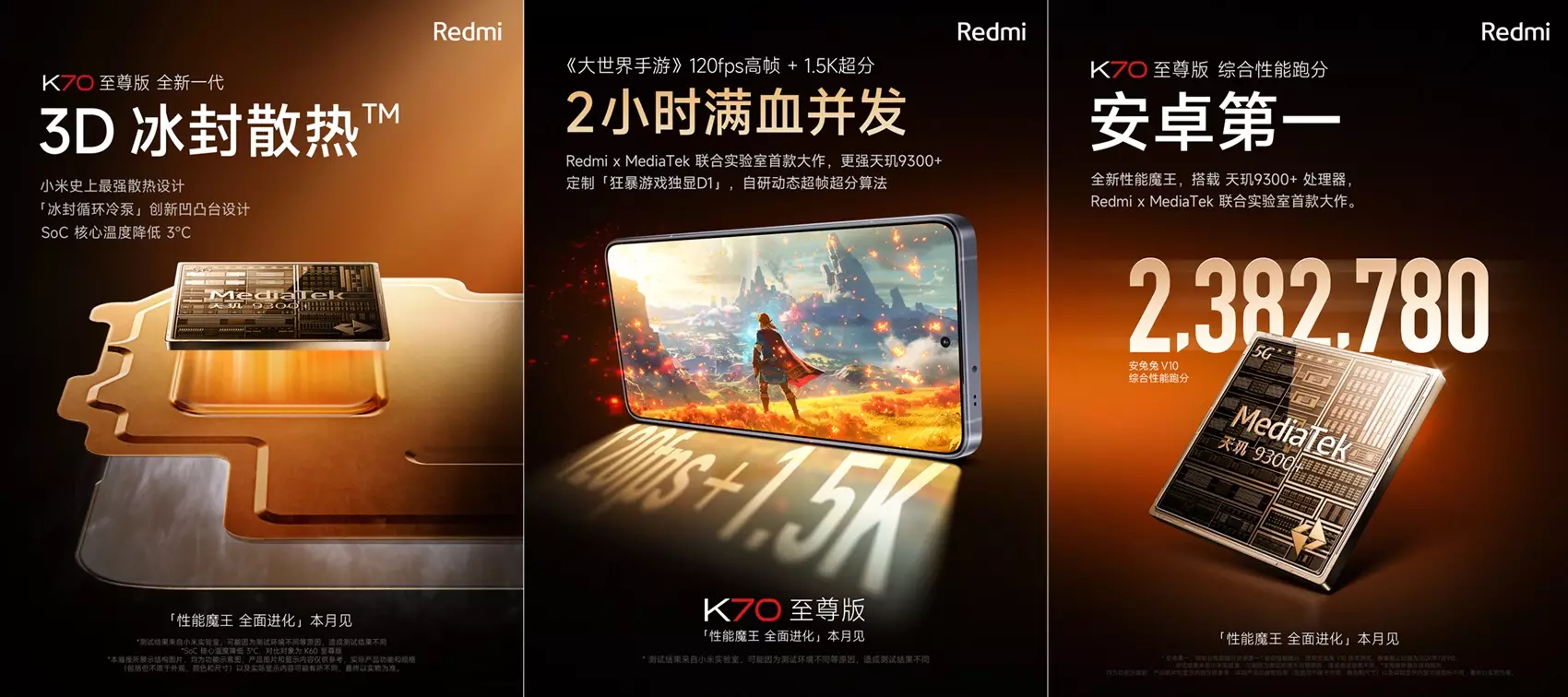 Redmi K70 Ultra Extreme Edition features teaser.