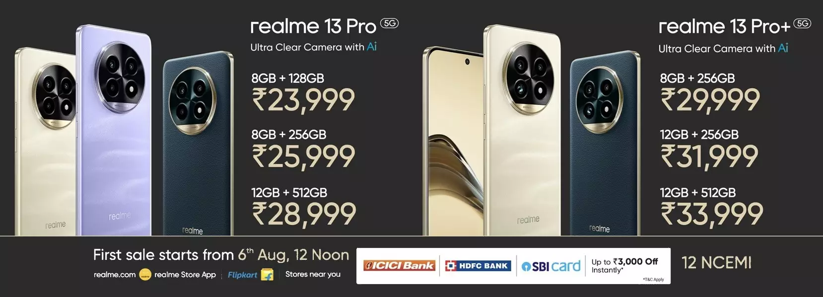 realme 13 pro and realme 13 pro plus launch offers india.