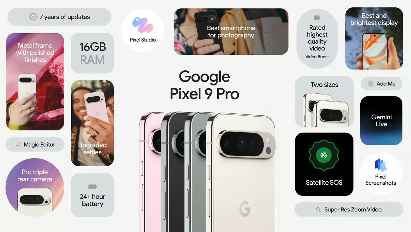 Google Pixel 9 Pro and 9 Pro XL features.