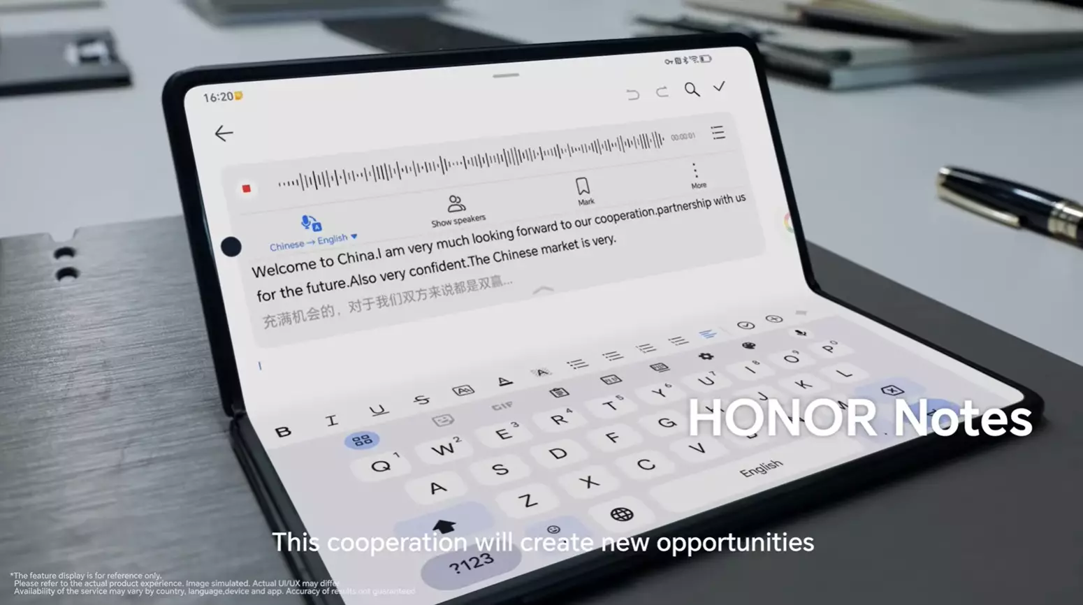 HONOR Magic V3 Honor AI Notes 1.