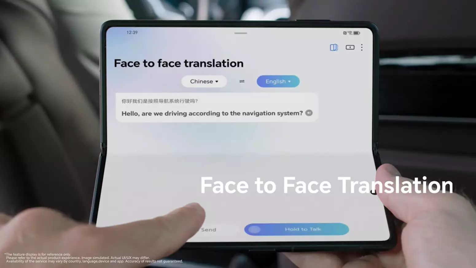 HONOR Magic V3 Magic Face to Face Translation.