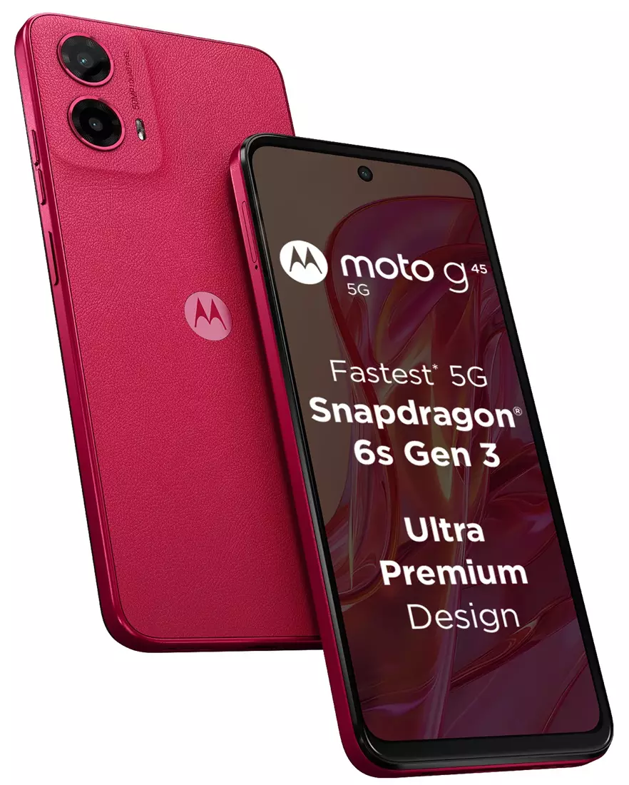 Motorola Moto G45 5G design India.