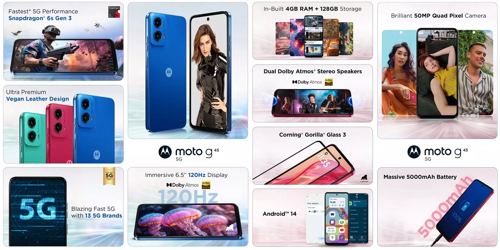 Motorola Moto G45 5G features India 1.