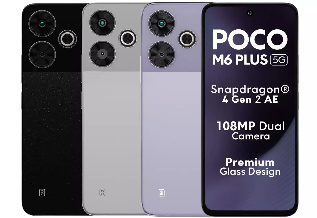 POCO M6 Plus 5G colors India.